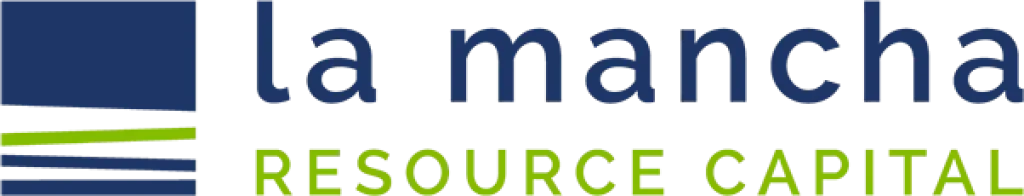 La Mancha Resource Capital logo with green and blue text